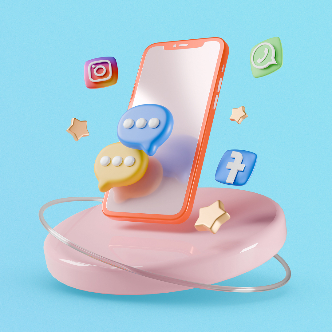 Smartphone con app di messaggistica